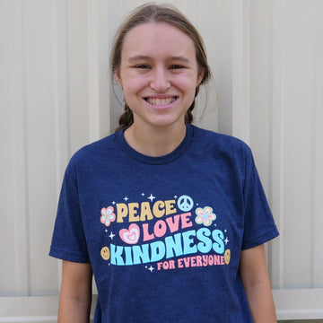 Peace Love Kindness -  Short Sleeve Shirt