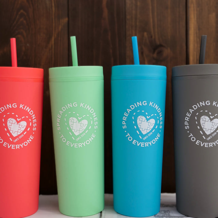 Jordyn's Acrylic Tumbler Pack comes with FOUR 17-oz. Acrylic Tumblers in assorted, fun colors.