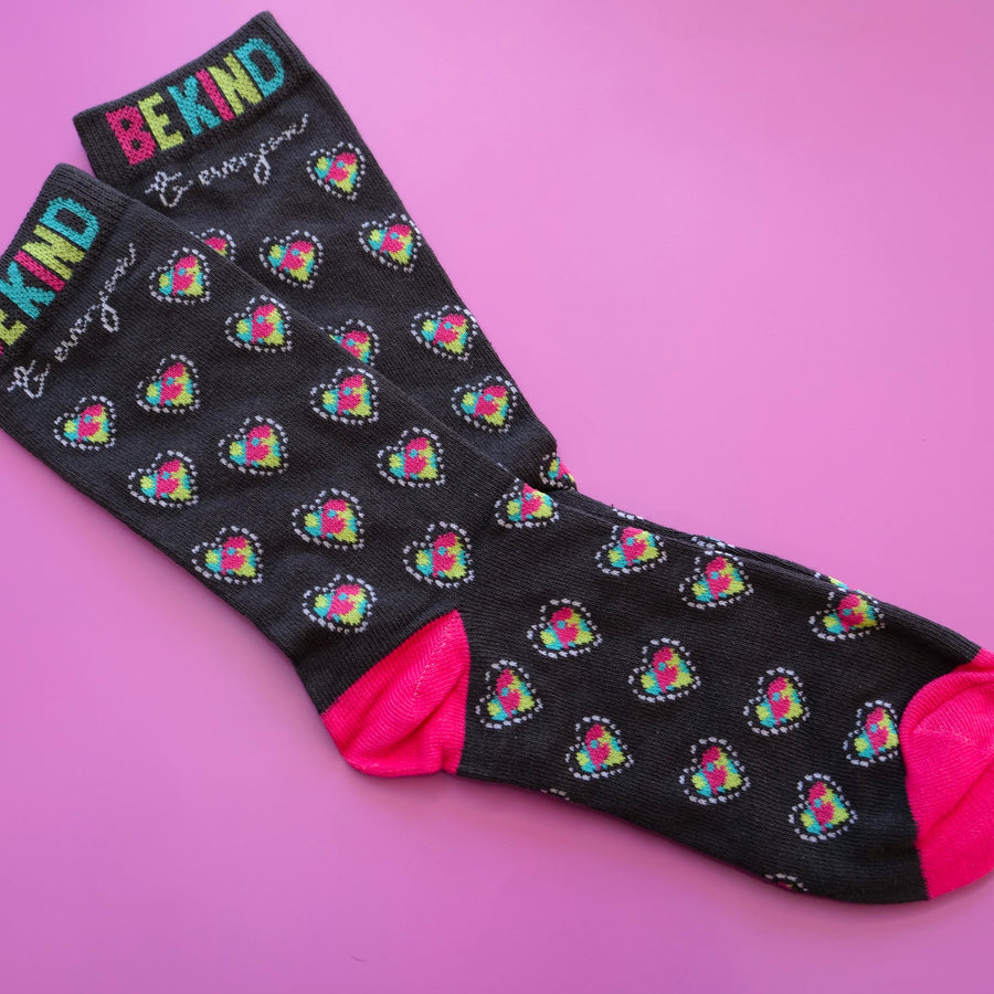 Our NEW Be Kind to Everyone® Socks pair perfectly with our Jordyn Original design!