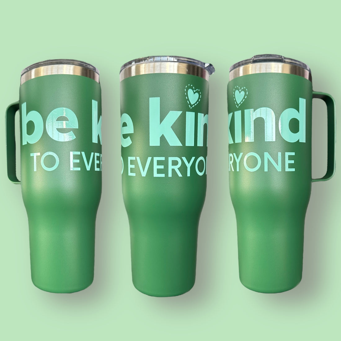 GREEN 40 Oz Stainless Tumbler and Decal