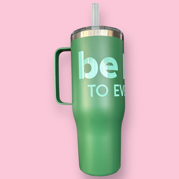 GREEN 40 Oz Stainless Tumbler and Decal