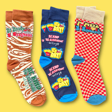 NEW 3 Pair FOOD Sock Pack - Be Kind to Everyone®