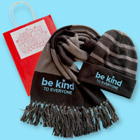 Embroidered Beanie and Scarf- Be Kind to Everyone®