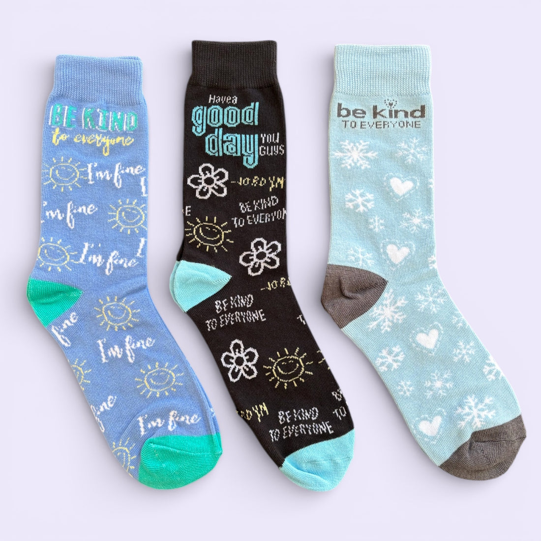 3 Pair Sock Pack - Be Kind to Everyone®