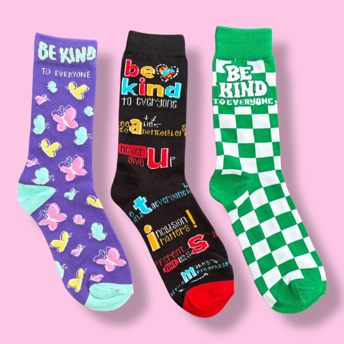 3 Pair Sock Pack - Be Kind to Everyone®