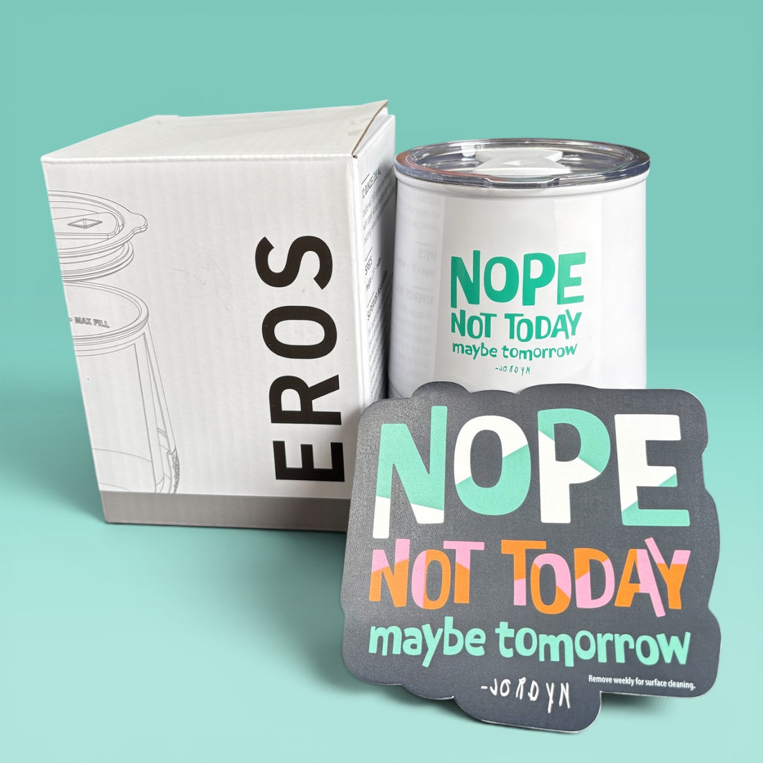 Nope Not Today Stainless Wine Tumbler