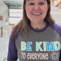 SMILE Raglan - Be Kind to Everyone® 3/4 Tee