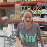 CUTE Grey V-Neck - Be Kind to Everyone