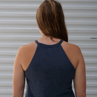 The back of our Be Kind to Everyone® Rocker Tank Top. Jackie  is wearing a small in this photo.